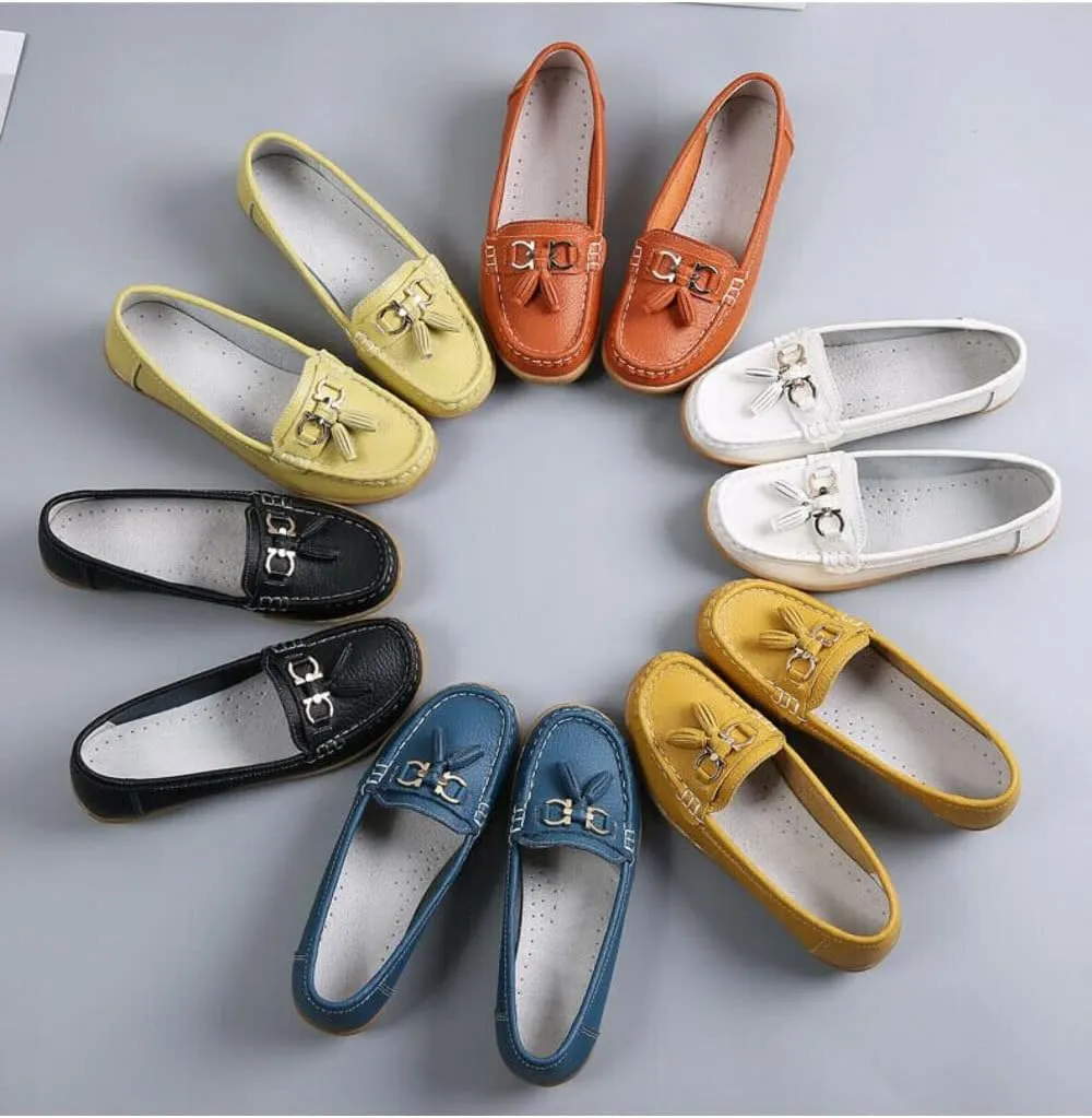 2022 Breathable Moccasins Shoes for Women,Orthopedic Sandals PR Soles Arch Support Ideal for Plantar Fasciitis, Foot & Heel Pain Relief (Blue 9) (Orange 9)