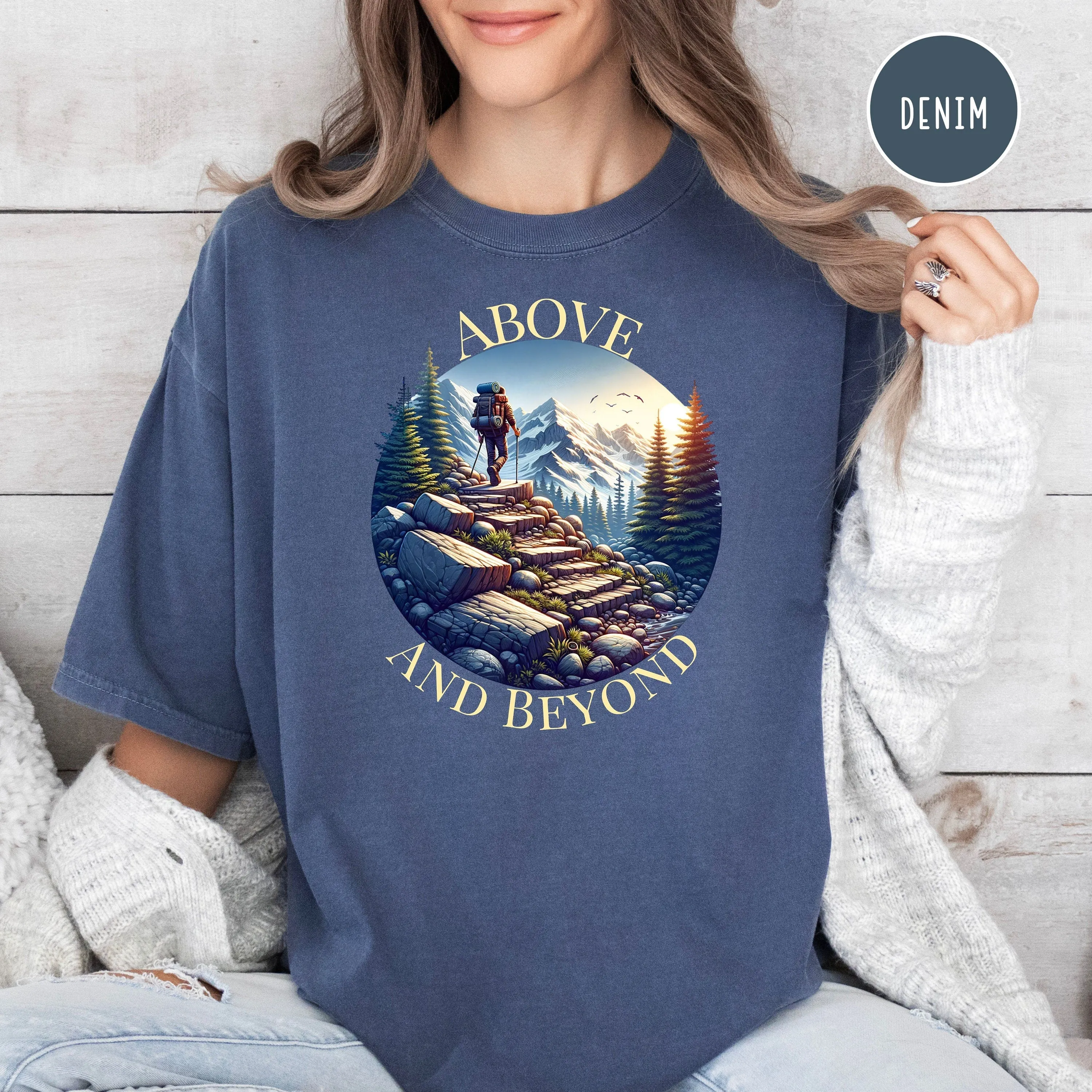 Above and Beyond Hiking Comfort Colors® Tee