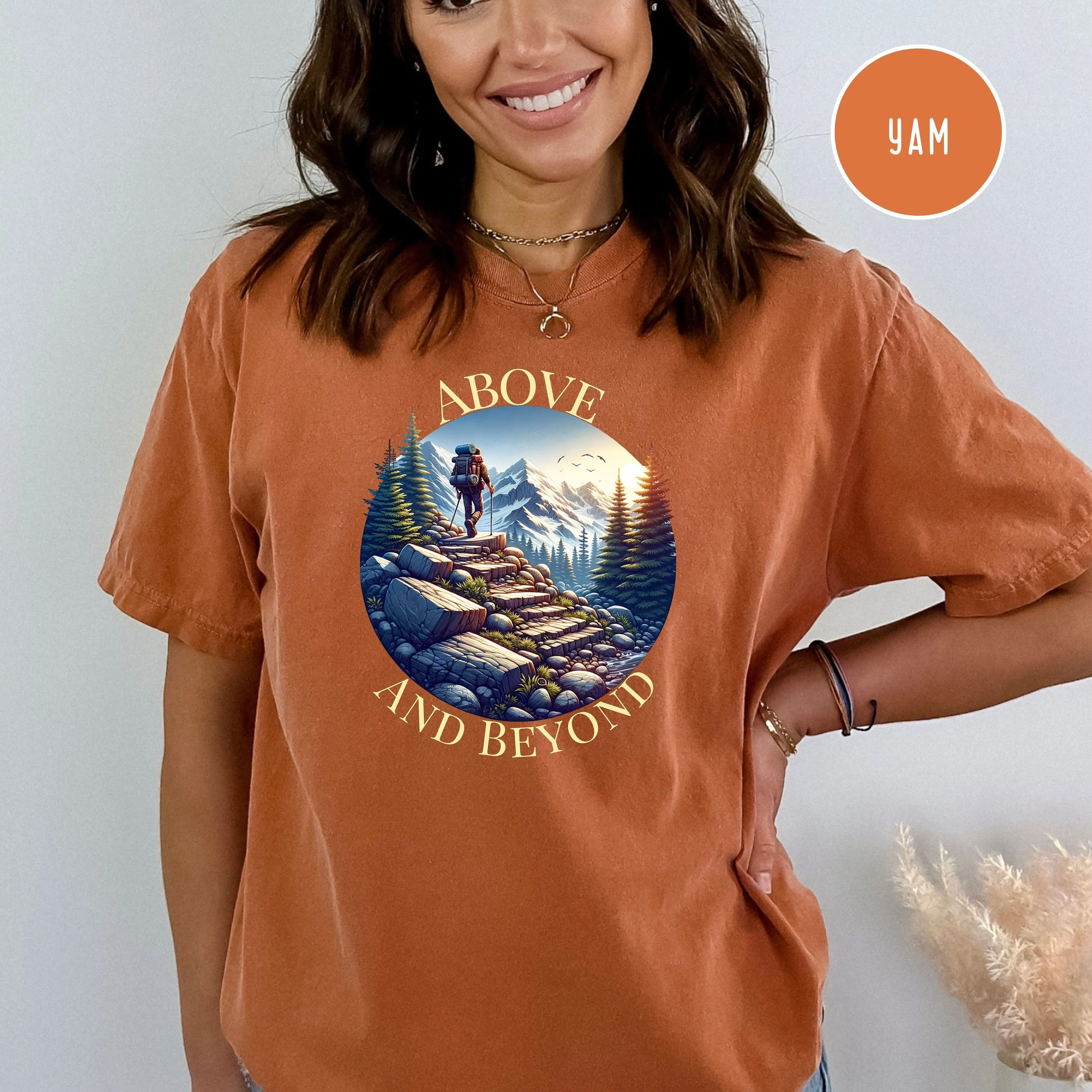 Above and Beyond Hiking Comfort Colors® Tee