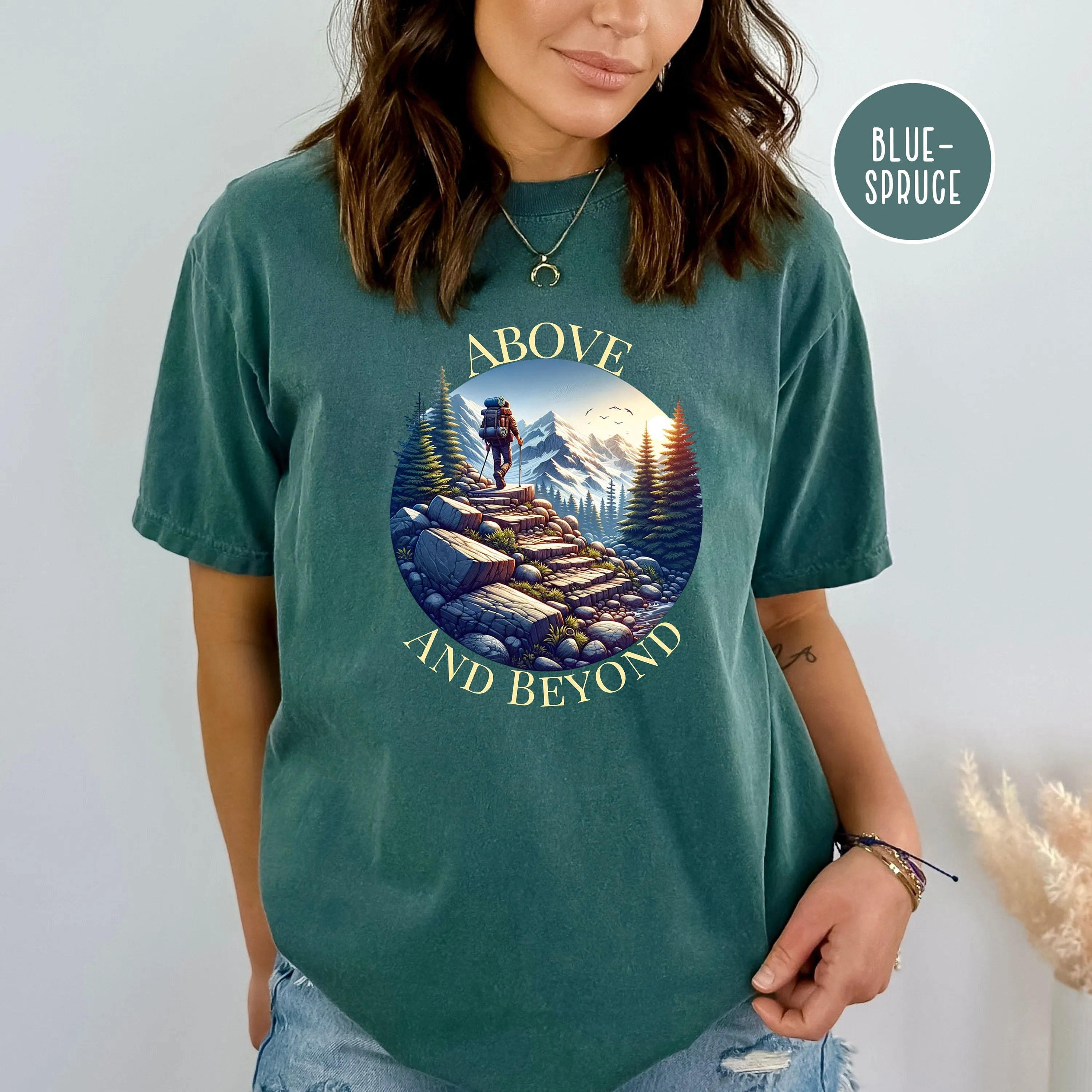 Above and Beyond Hiking Comfort Colors® Tee