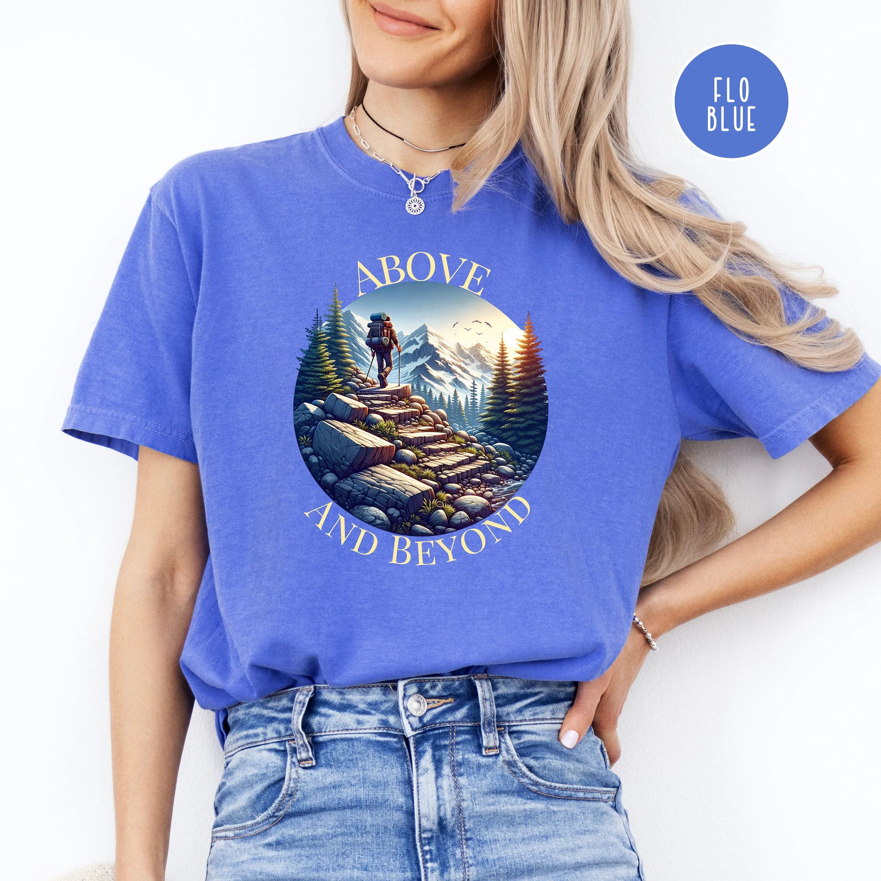 Above and Beyond Hiking Comfort Colors® Tee