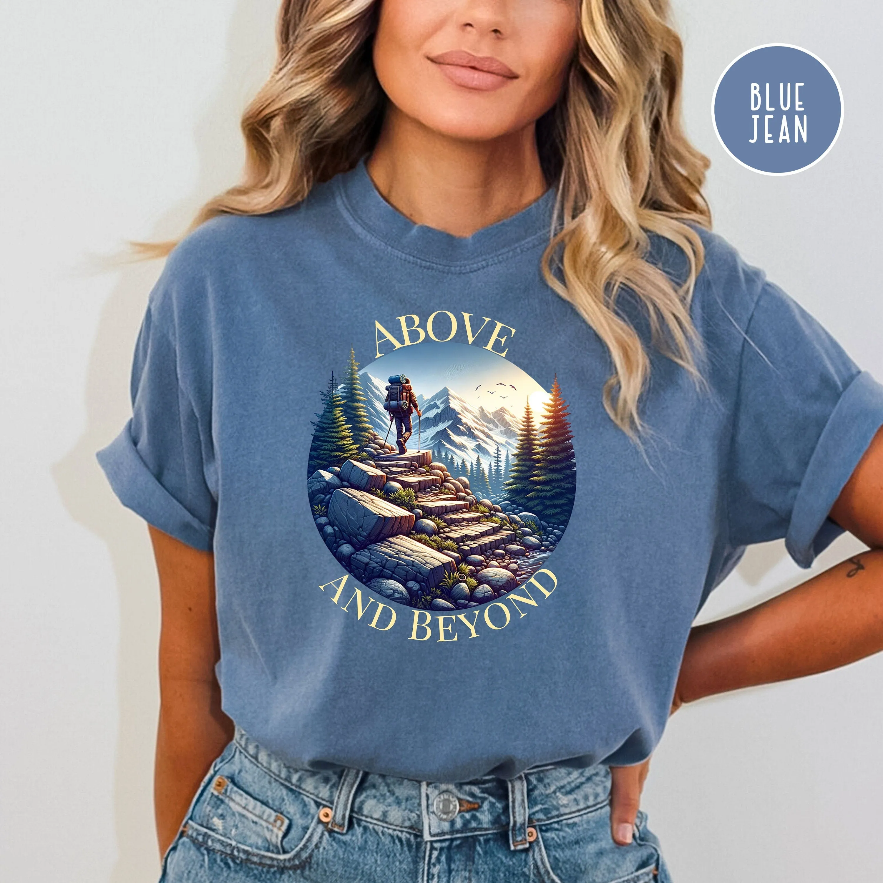 Above and Beyond Hiking Comfort Colors® Tee