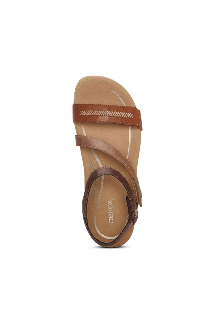 Aetrex Gabby Adjustable Quarter Strap Sandal