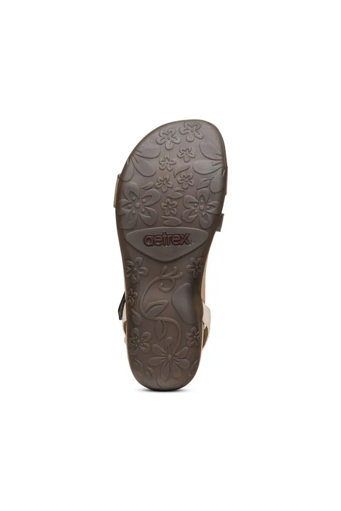 Aetrex Gabby Adjustable Quarter Strap Sandal
