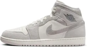 Air Jordan 1 Mid SE Men's Shoes (FQ7720-002, Neutral Grey/Sail/Smoke Grey) Size 13