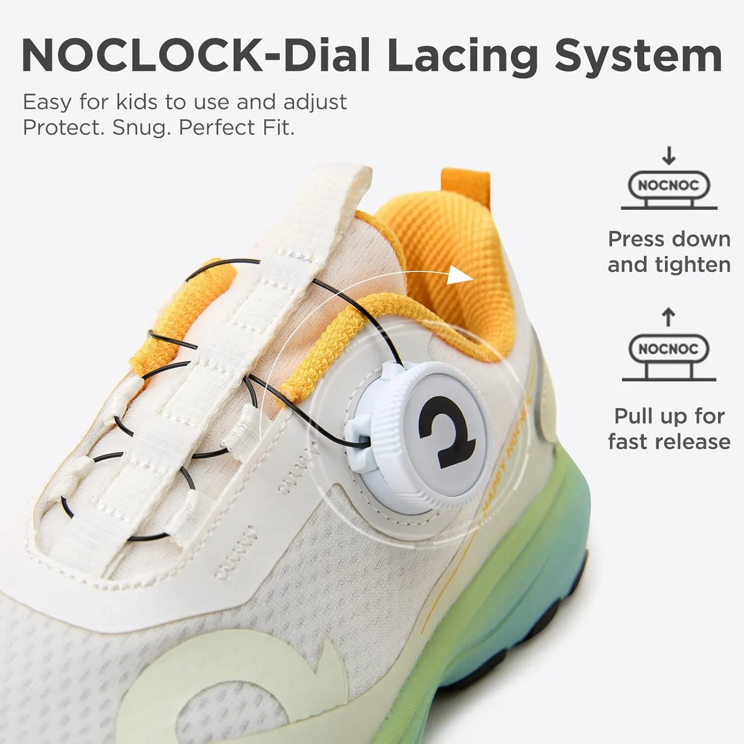 All‑MAX Kids Shoes, Boys Girls 3‑Layer Durable Breathable Mesh Running Sneakers, High‑Rebound Cushion Athletic Casual Shoes for Sports & School
