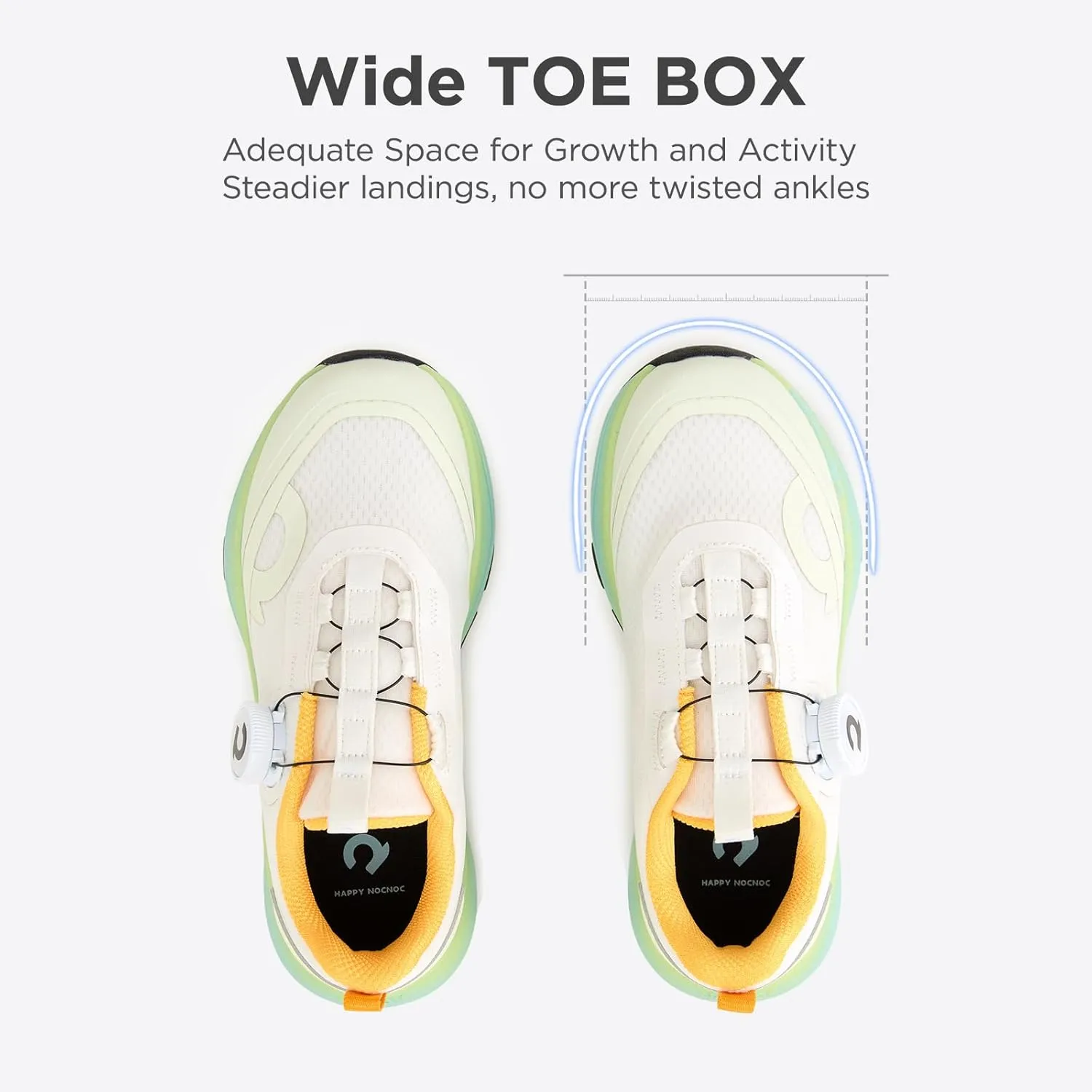 All‑MAX Kids Shoes, Boys Girls 3‑Layer Durable Breathable Mesh Running Sneakers, High‑Rebound Cushion Athletic Casual Shoes for Sports & School