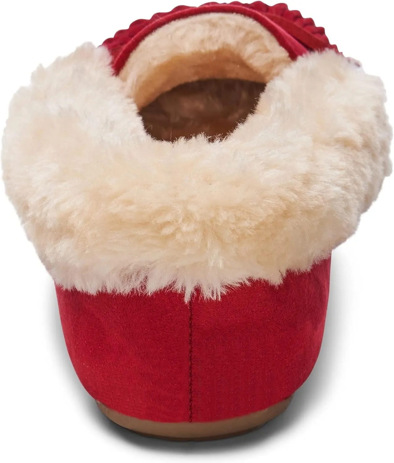 Alpine Swiss Leah Womens Shearling Moccasin Slippers Faux Fur Slip On House Shoes