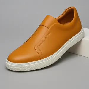 Amber Leather Trainer