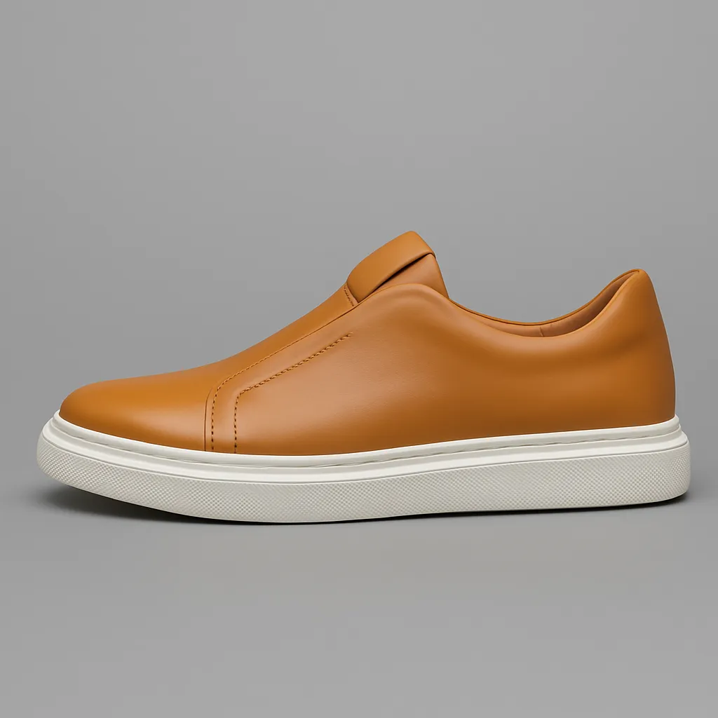 Amber Leather Trainer