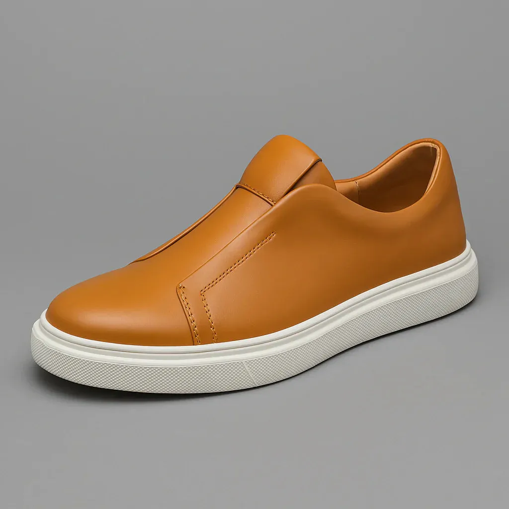 Amber Leather Trainer