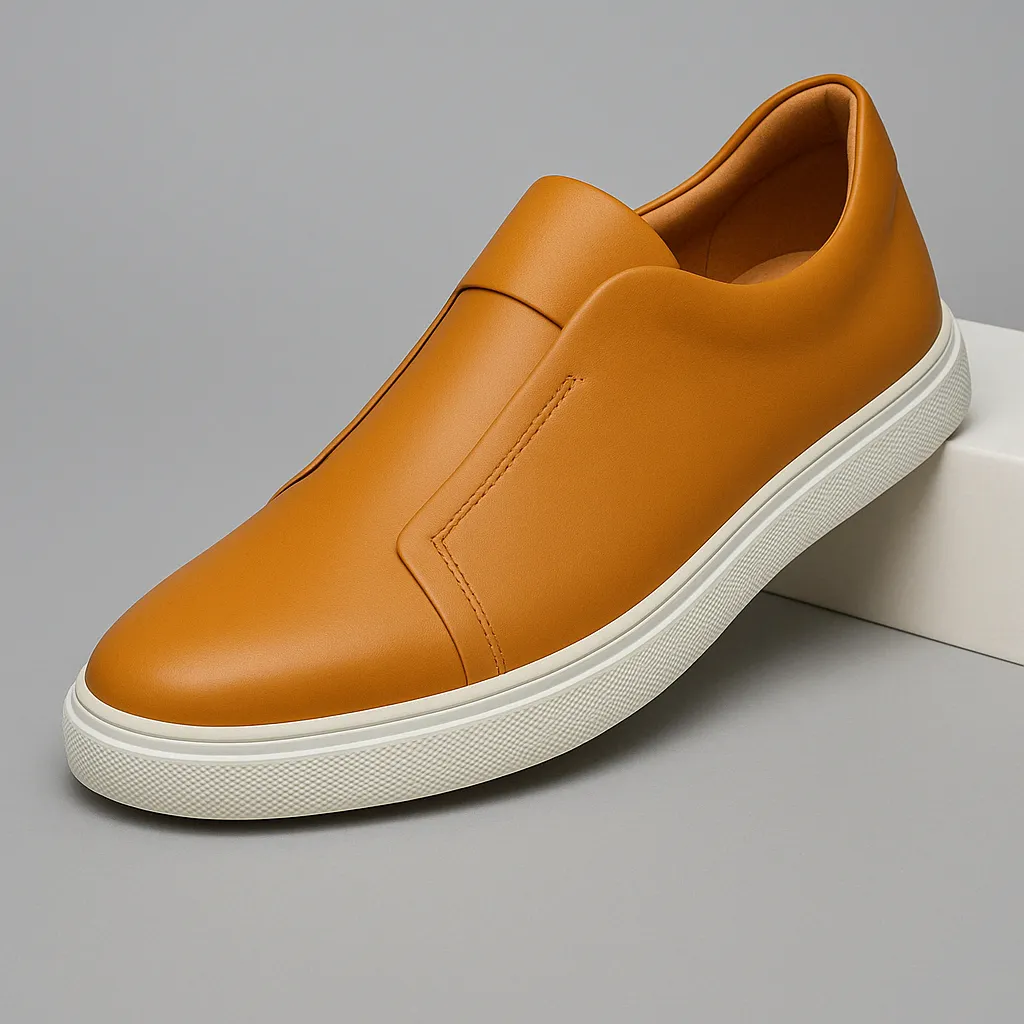 Amber Leather Trainer