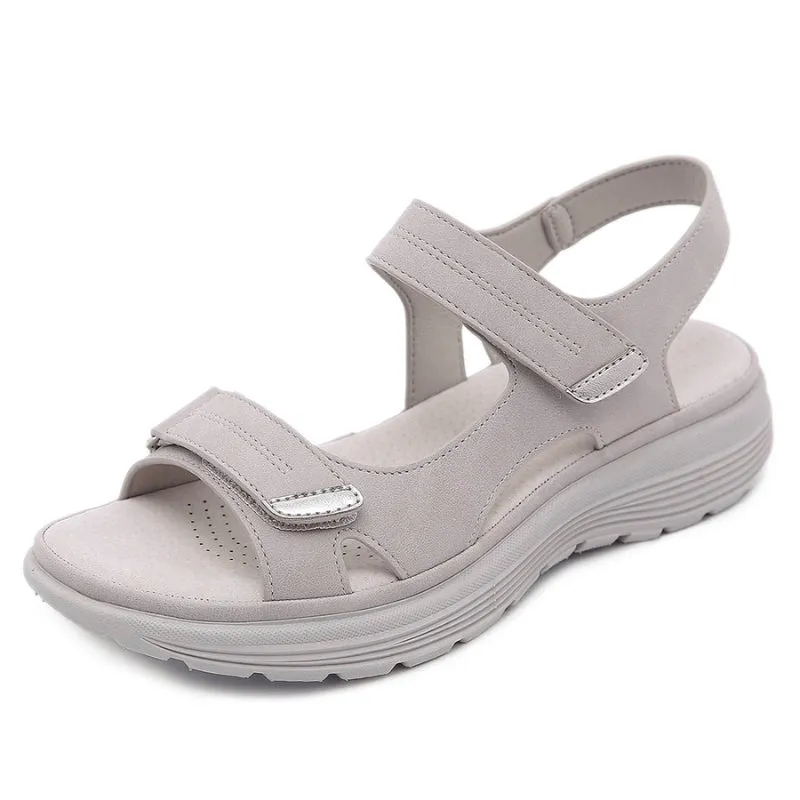Andie - Adjustable Platform Sandals with Two Straps