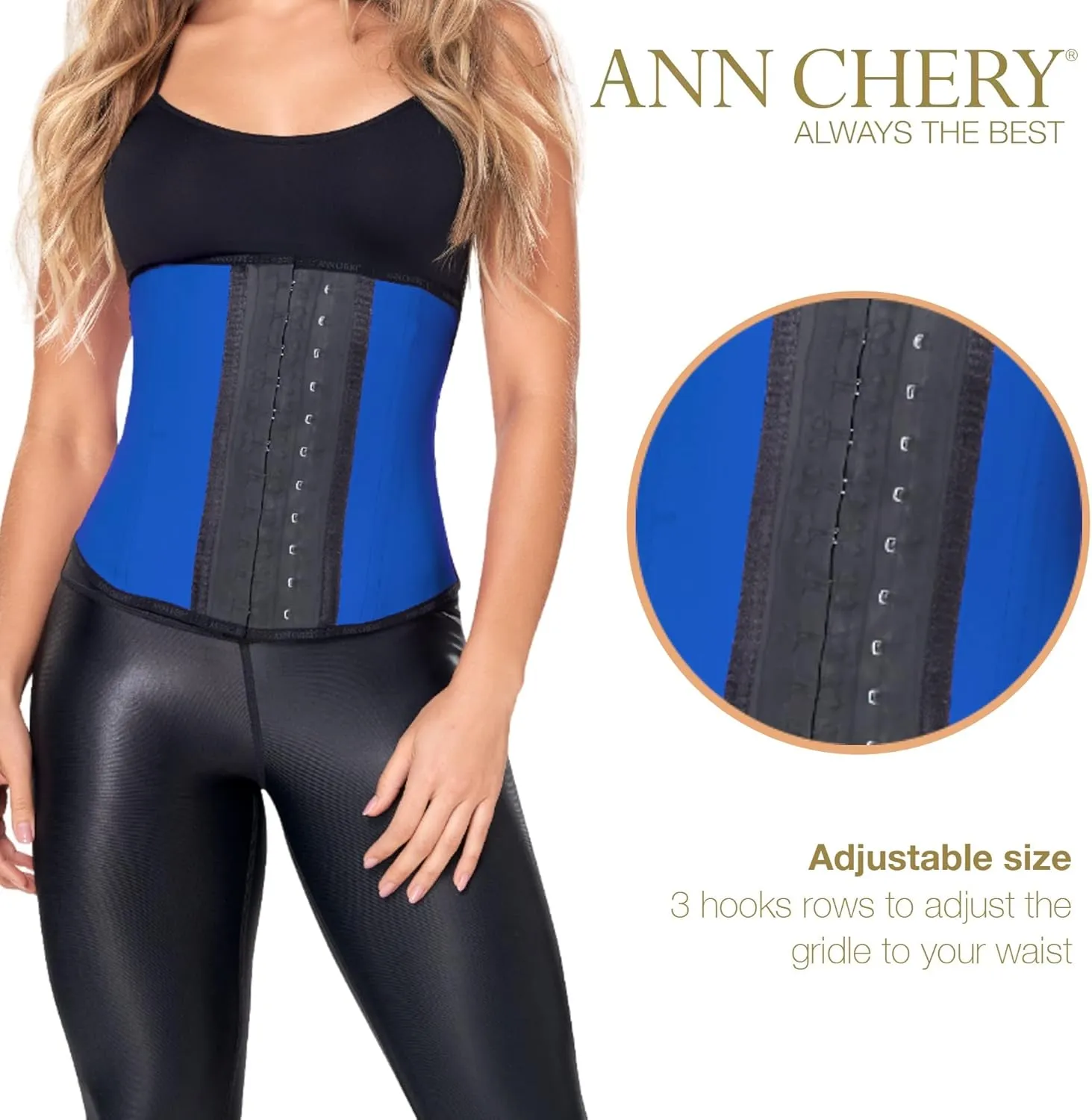 Ann Chery Corset Waist Trainer for Women’s Weight Loss - Colombian Waist Cincher - 2 Hook Latex Body Shaper - Edition 2026