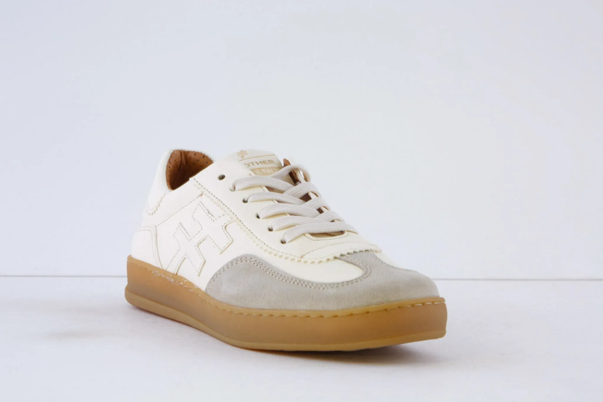 ANOTHER TREND - A032.64.53 LACED FASHION SHOE - CREAM COMBI
