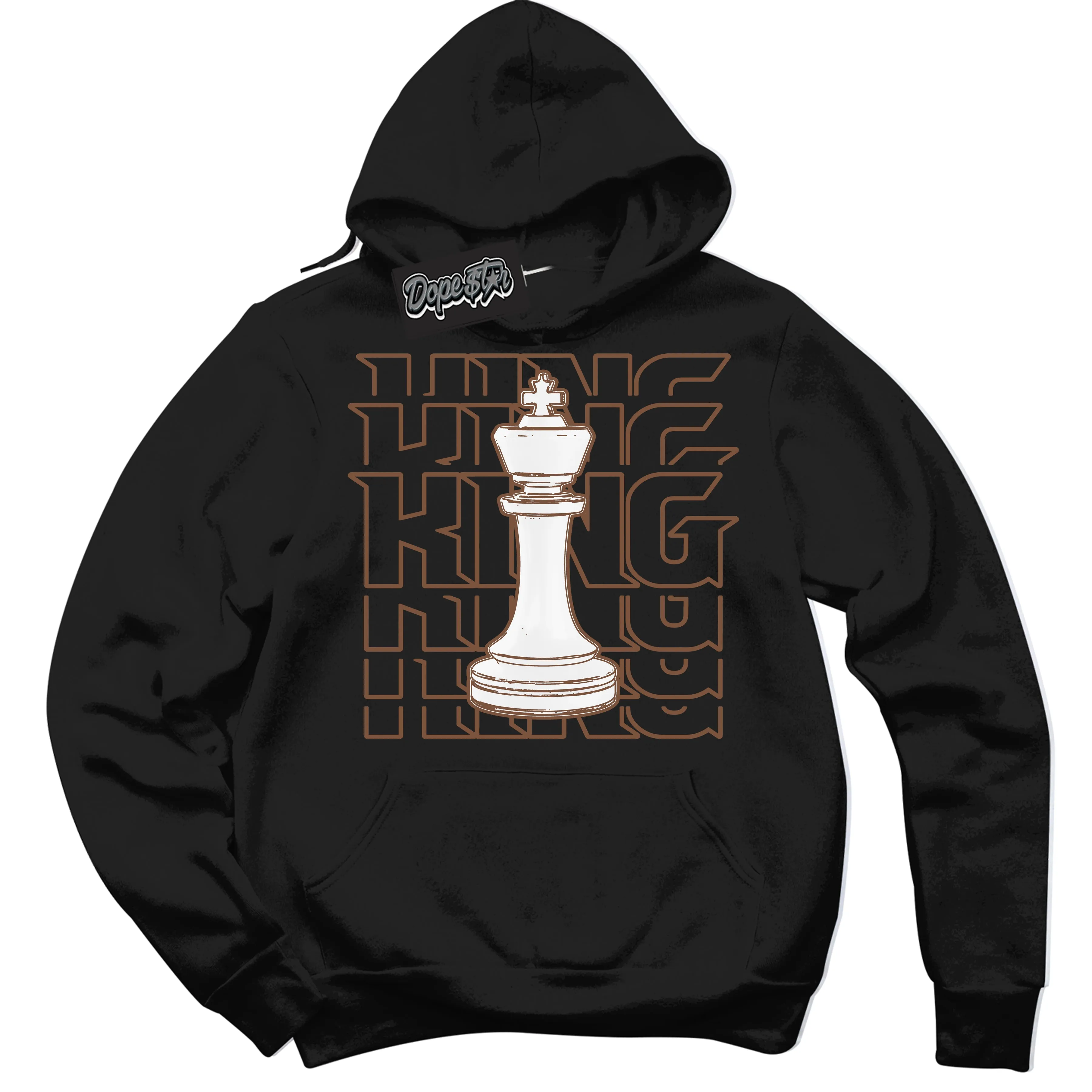Archaeo Brown White 1s Sneaker Hoodie King Chess Graphic