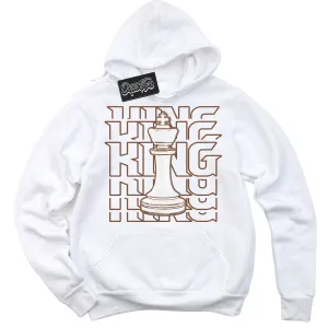 Archaeo Brown White 1s Sneaker Hoodie King Chess Graphic
