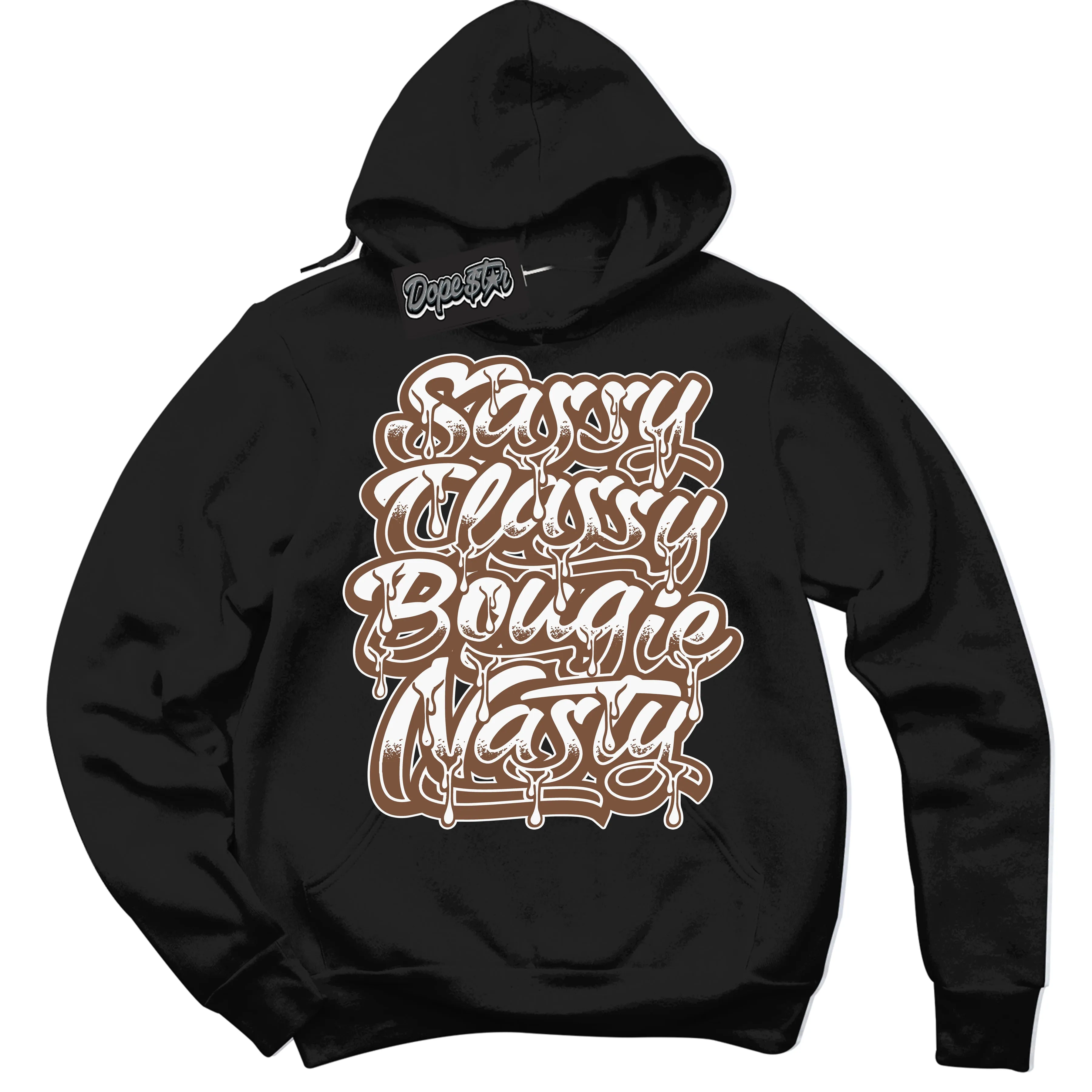 Archaeo Brown White 1s Sneaker Hoodie Sassy Classy Graphic