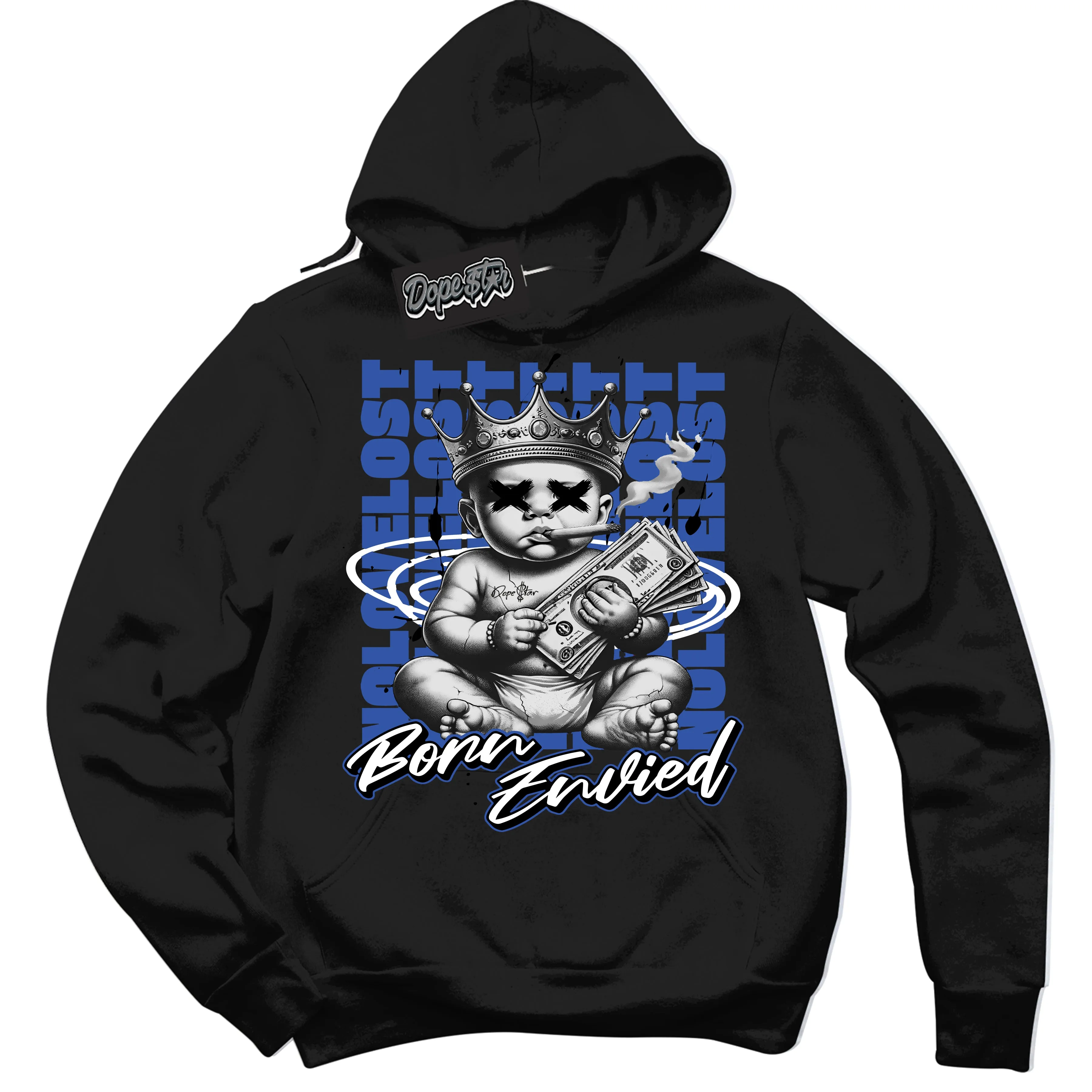 Astronomy Blue Dunk Sneaker Hoodie Born Envied Graphic