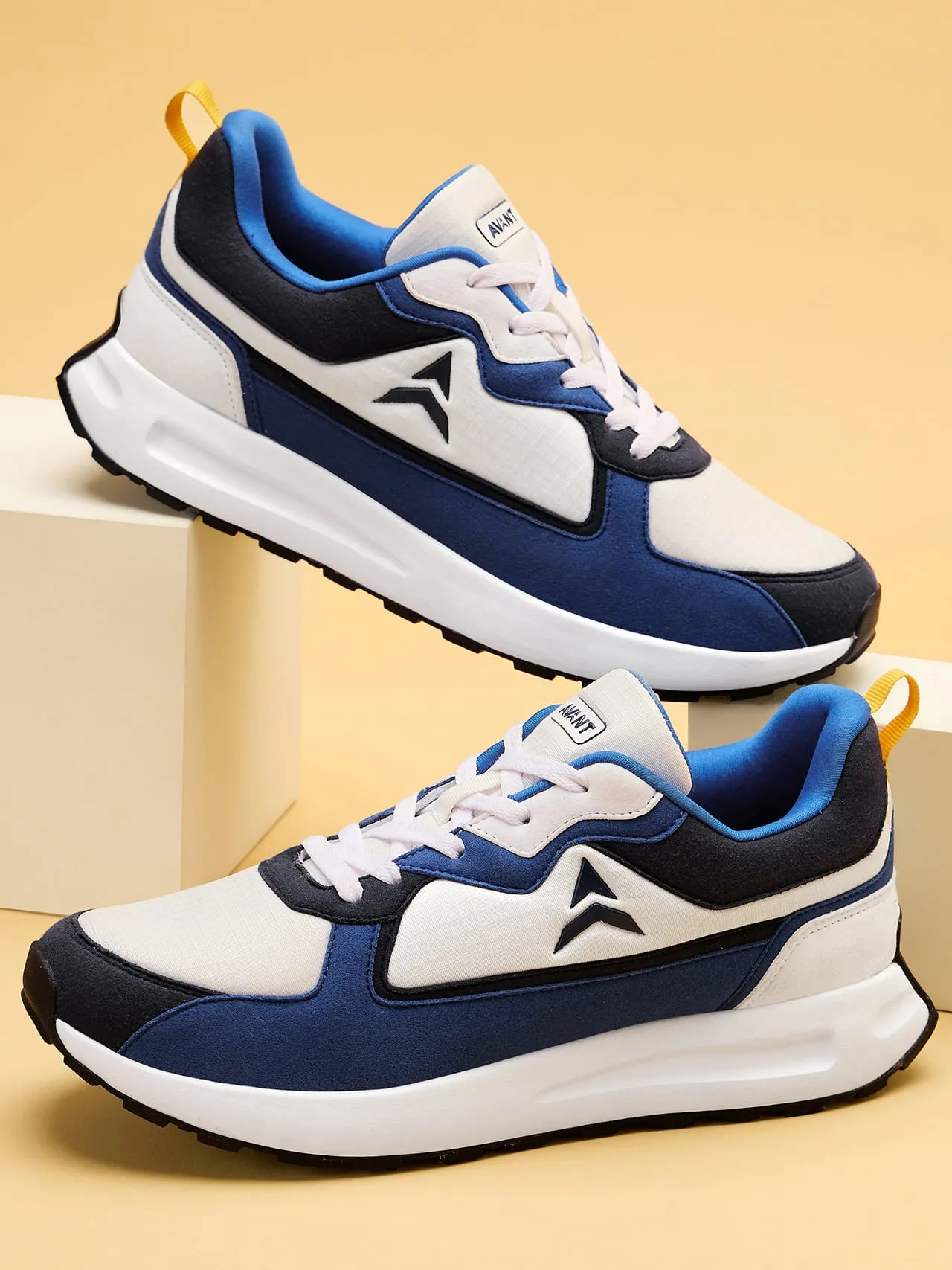 Avant Men's Waffle Max Sneaker Shoes-Blue/White
