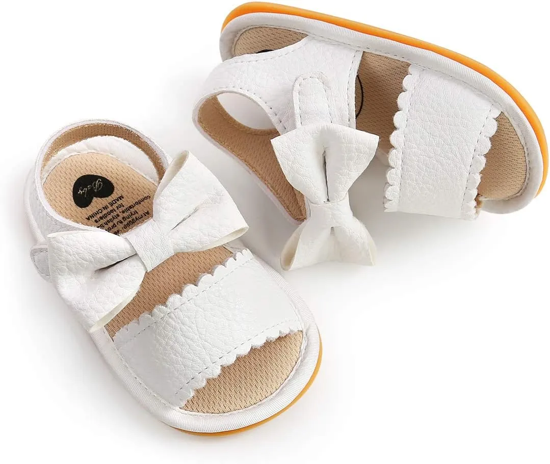 Baby Boys Girls Sandals Rubber Sole Outdoor First Walker Toddler Girls Boys Summer Shoes