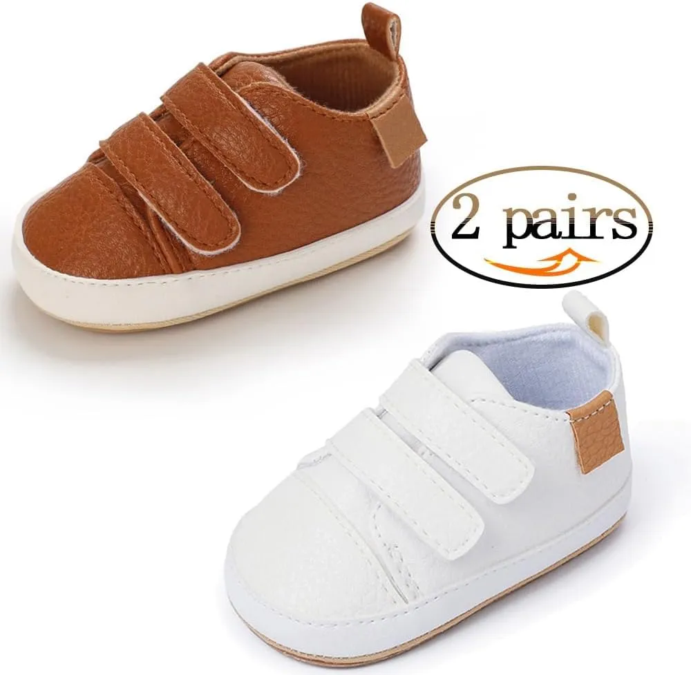Baby Girls Boys Shoes Soft Anti-Slip Sole Newborn First Walkers High Top Canvas Denim Unisex Infant Sneaker