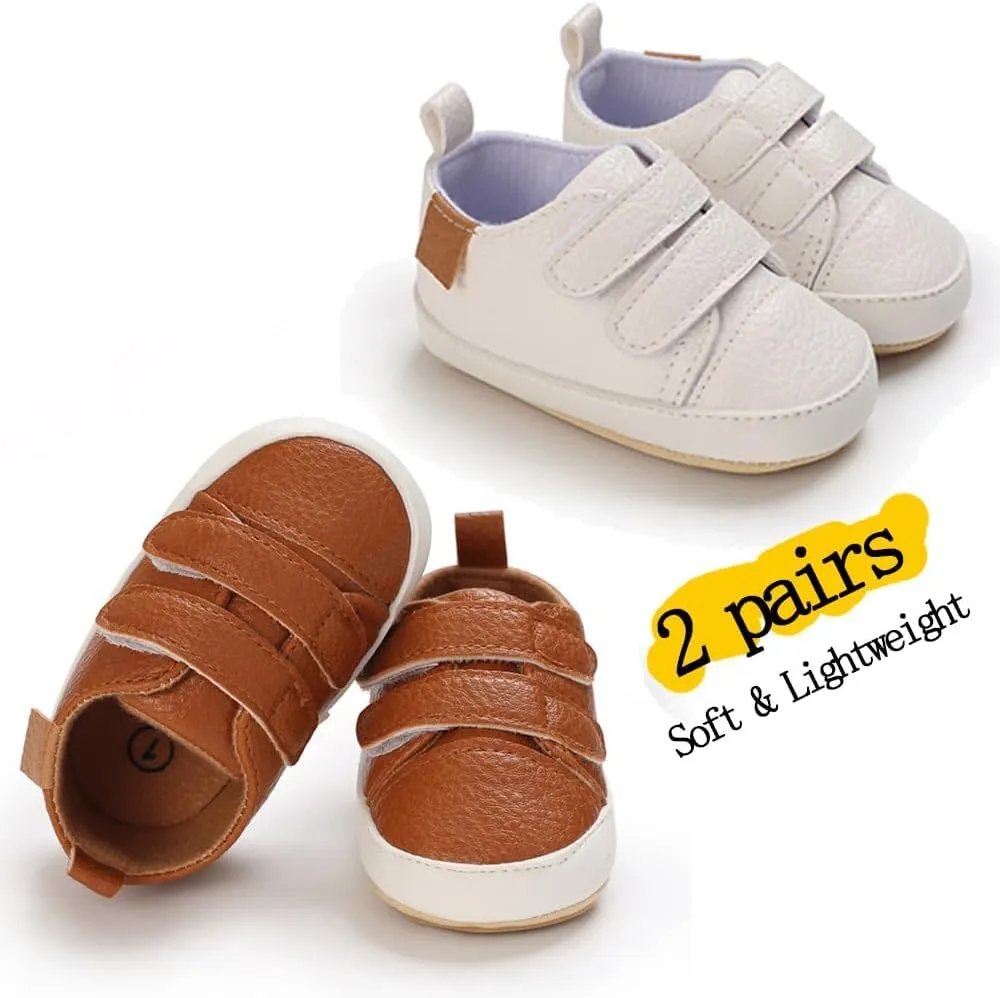 Baby Girls Boys Shoes Soft Anti-Slip Sole Newborn First Walkers High Top Canvas Denim Unisex Infant Sneaker