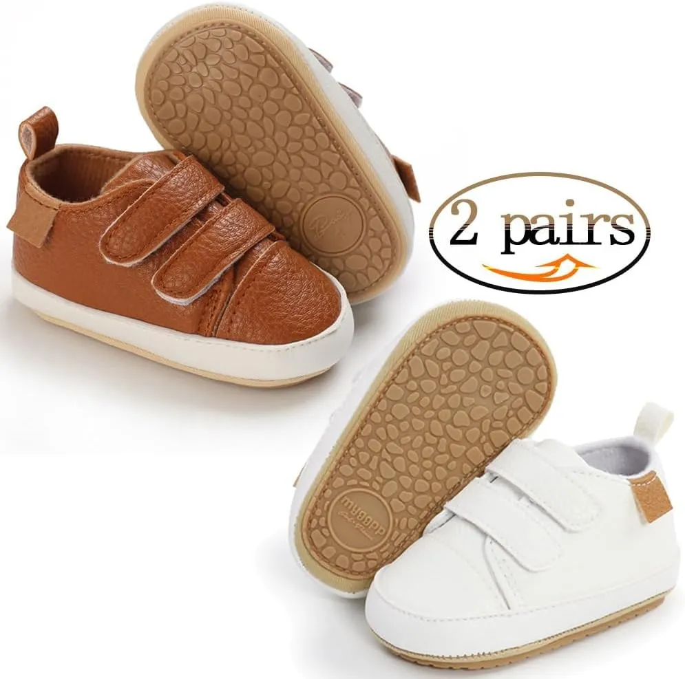 Baby Girls Boys Shoes Soft Anti-Slip Sole Newborn First Walkers High Top Canvas Denim Unisex Infant Sneaker