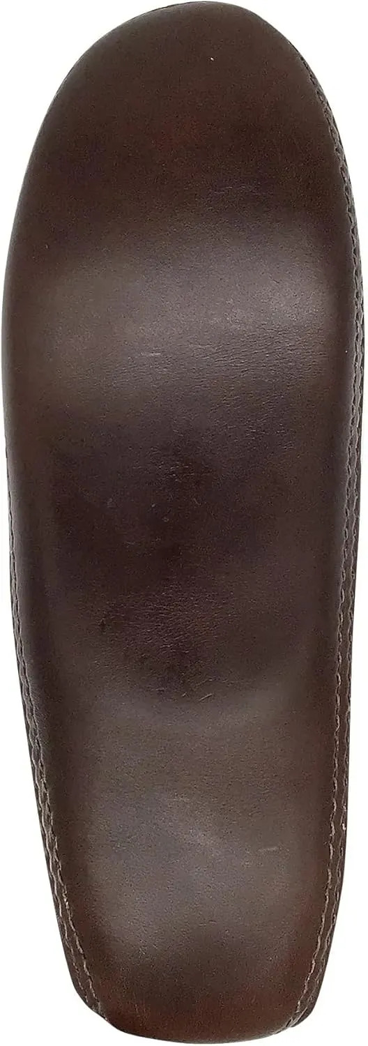 Bastien Industries Women's Moose Hide Leather with Heavy Oil Tan Sole Earthing Moccasins