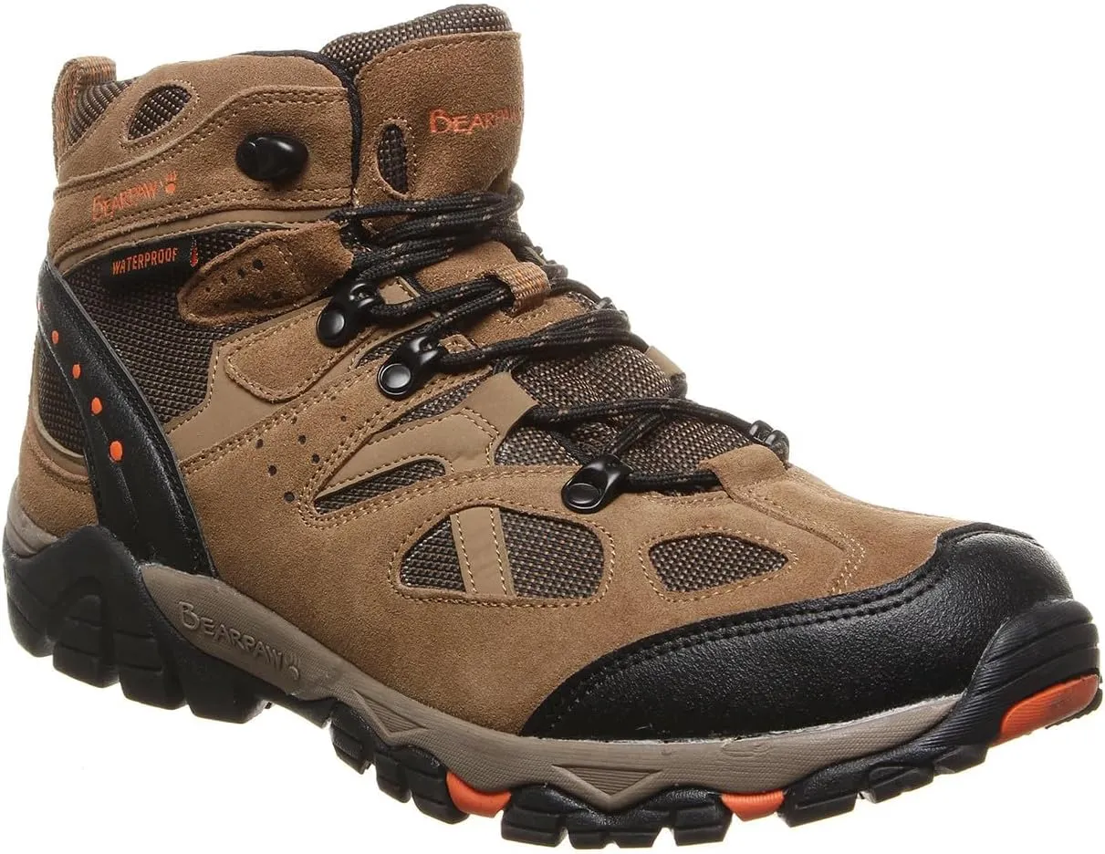 BEARPAW Men's Brock Multiple Colors | Men's Ankle Boot | Men's Hiking Boot | Comfortable Winter Boot