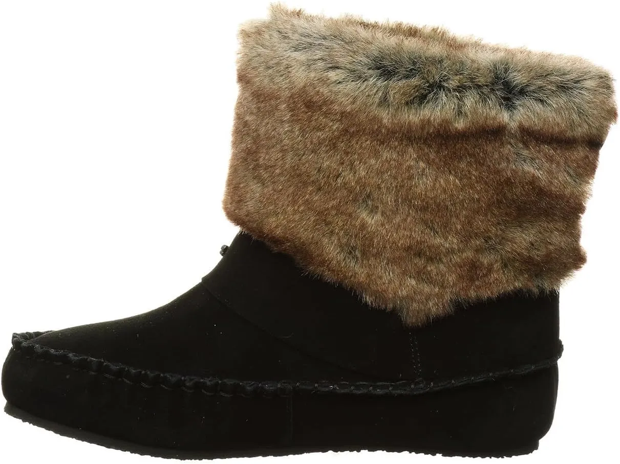 BEARPAW Womens Monet Suede Ankle Winter Boots
