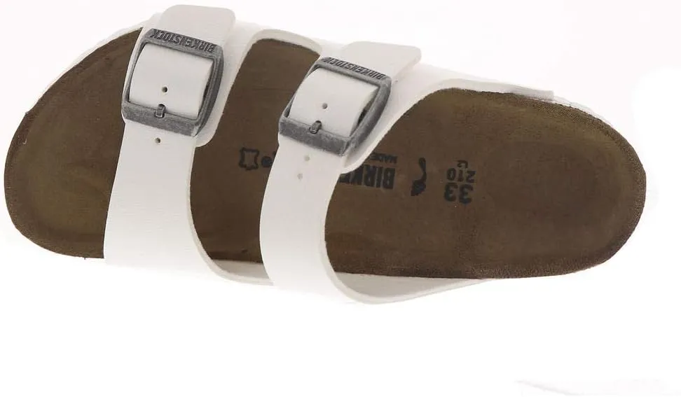 Birkenstock Unisex-Child Sandals Arizona Kid White Bf N