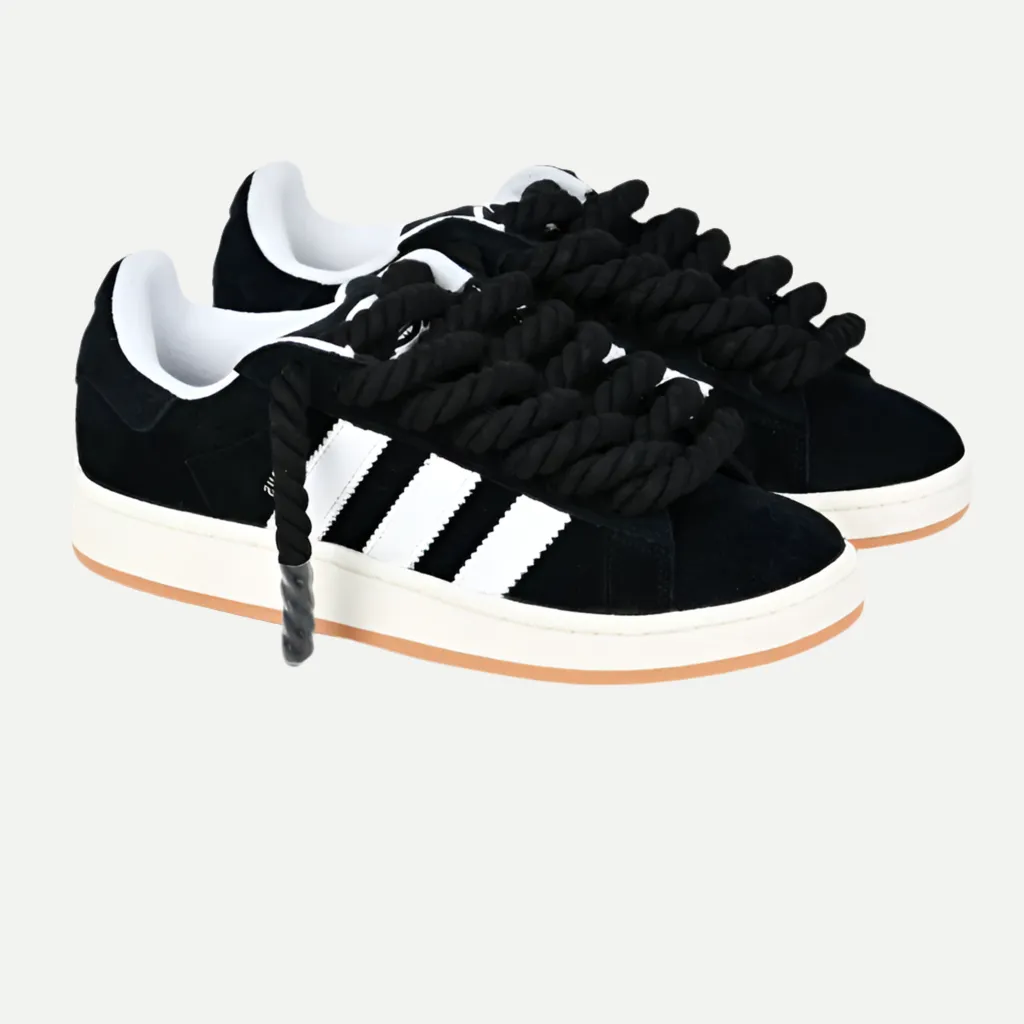 Black ADIDAS CAMPUS X ROPE LACES