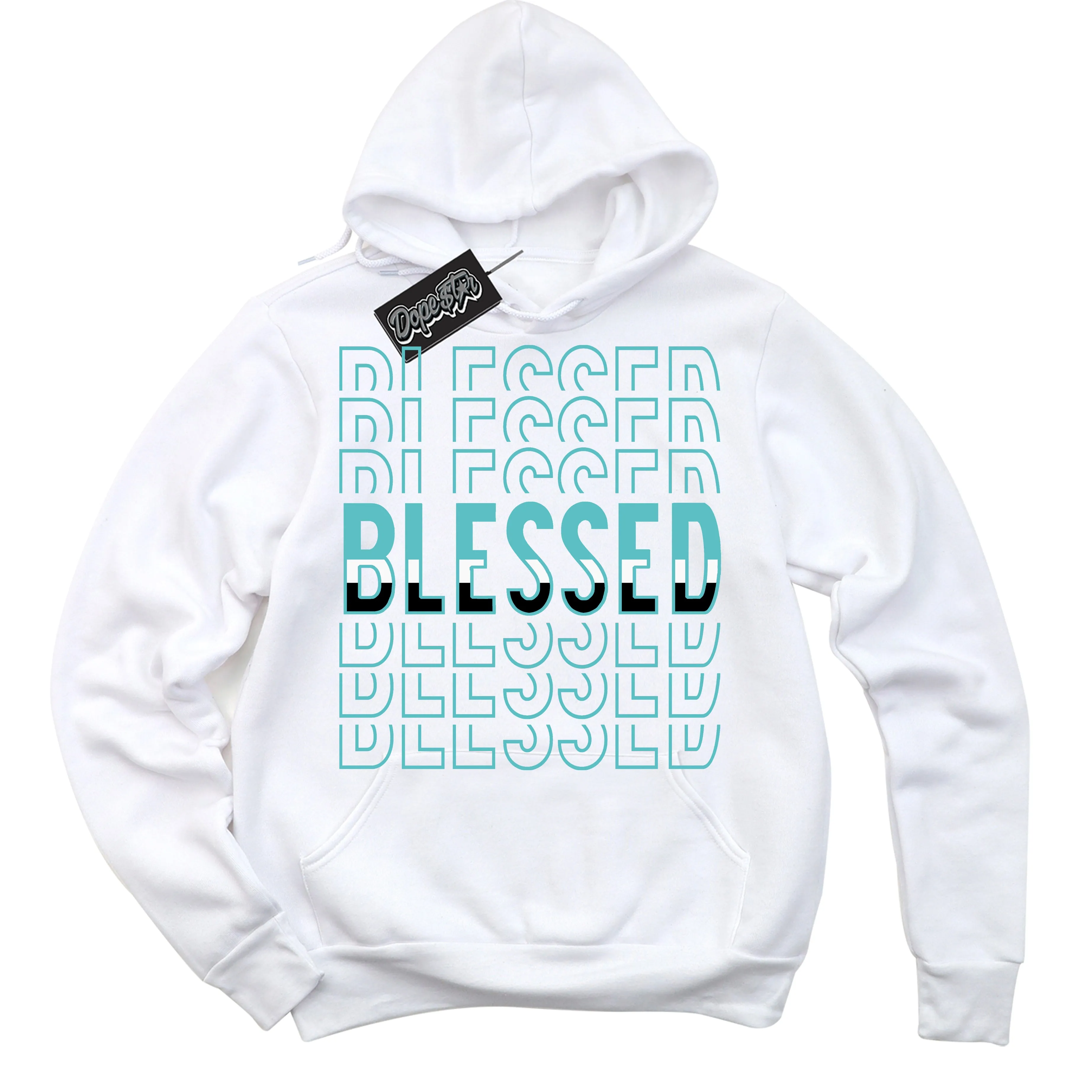 Black Dusty Cactus Dunk Sneaker Hoodie Blessed Stacked Graphic
