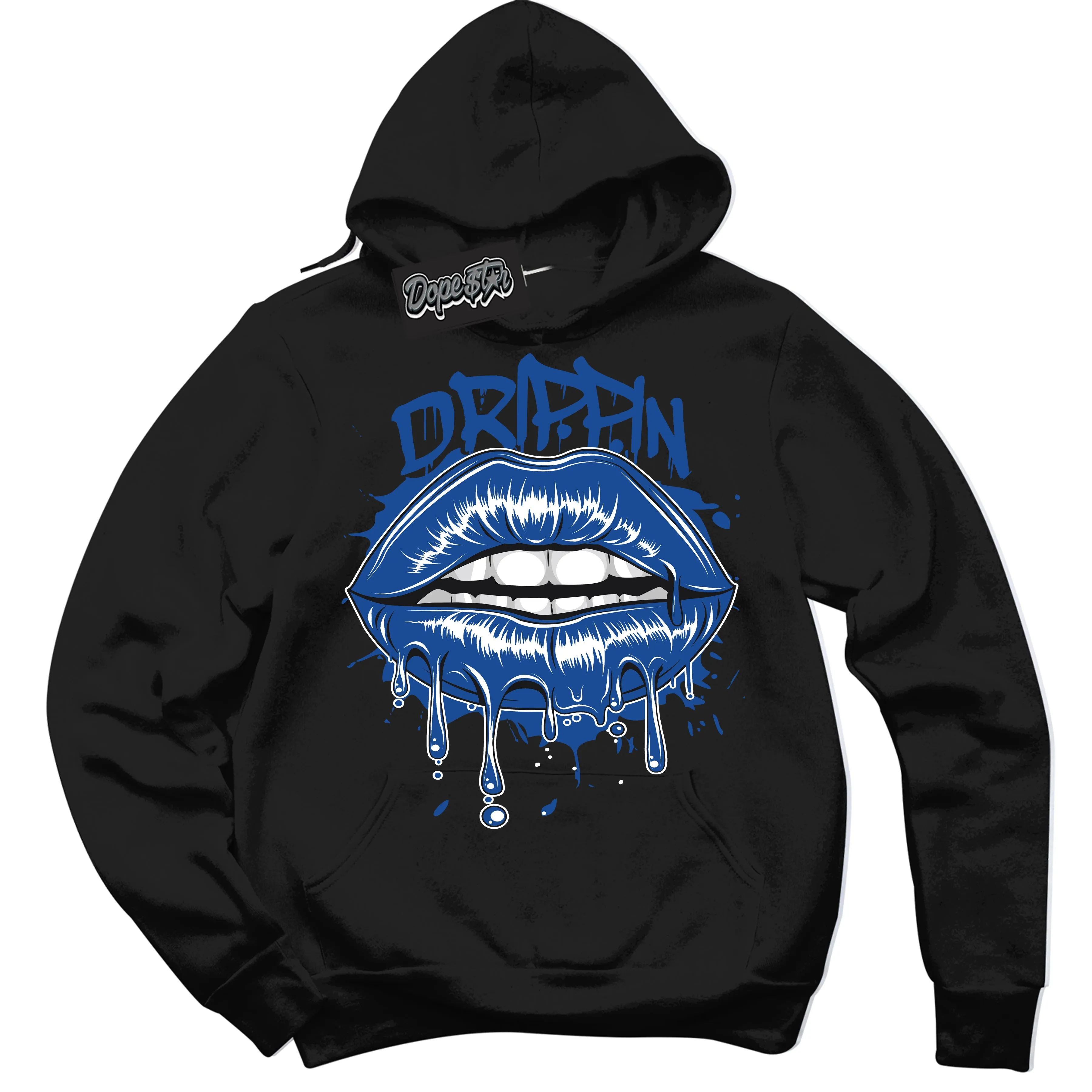 Blueberry 12s Sneaker Hoodie Drippin Graphic