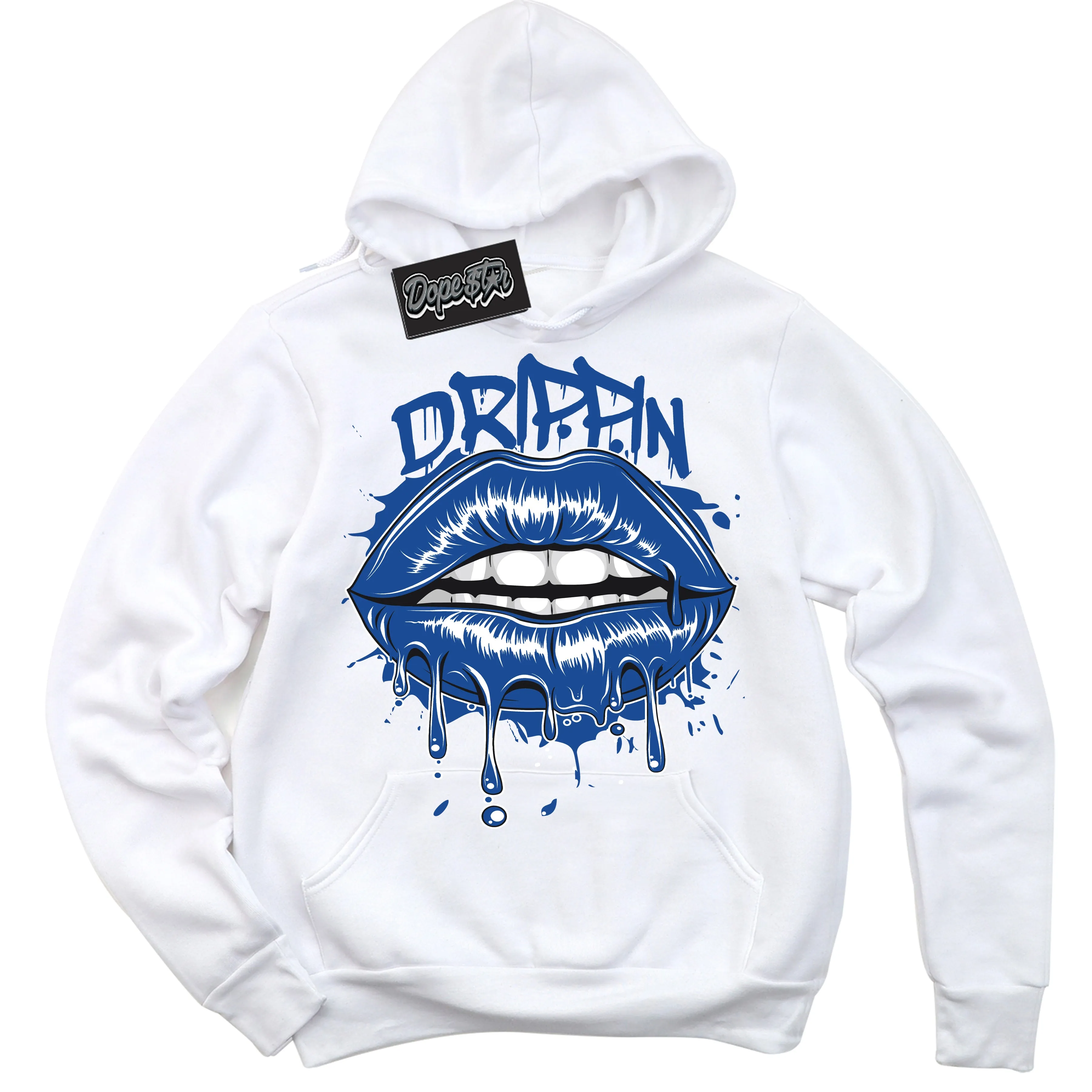 Blueberry 12s Sneaker Hoodie Drippin Graphic