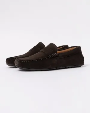 BOSS Orange Noel Mens Suede Driving Moccasins