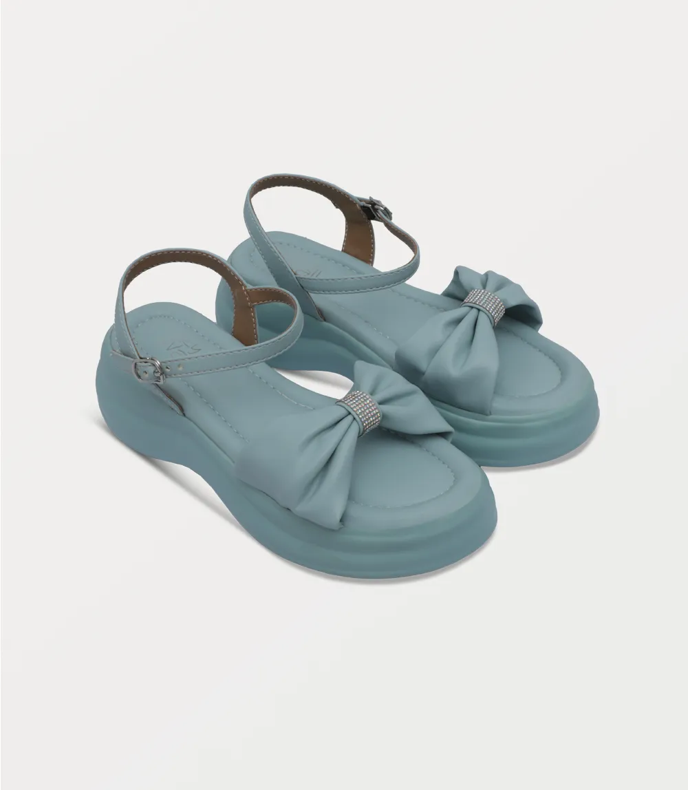 BW10460-TURQUOISE-Women Comfort Sandal