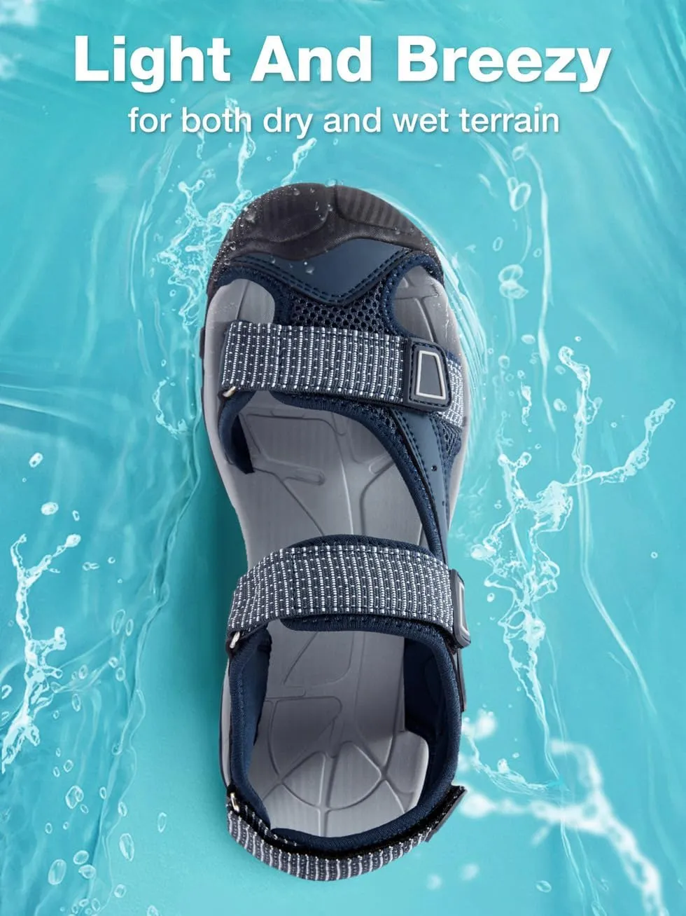 CAMEL CROWN Women's Hiking Sandals Waterproof Closed Toe Water Sandals Comfort Adjustable Athletic Outdoor Sandals for Summer Beach Hiker Trekking Camping