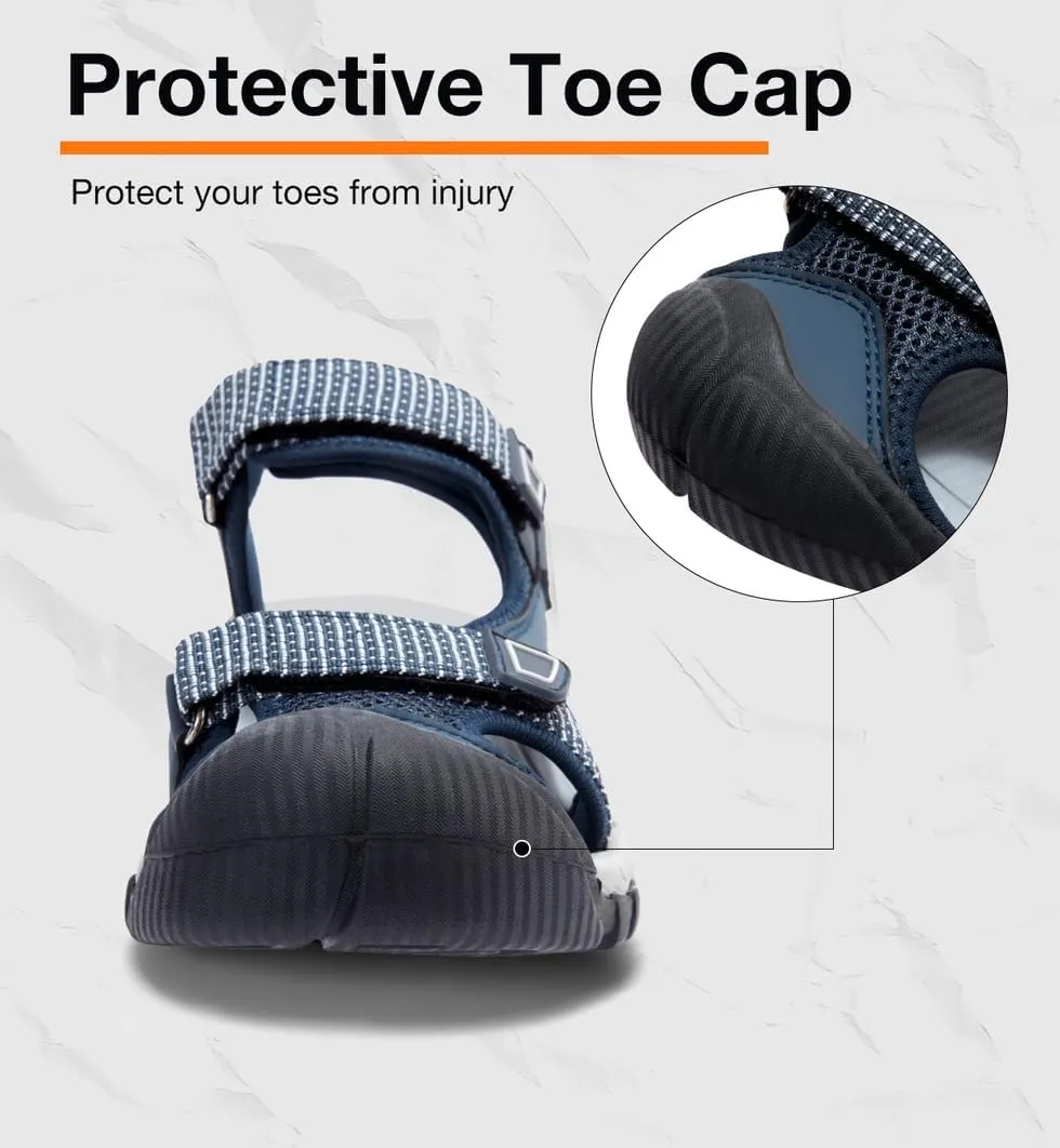 CAMEL CROWN Women's Hiking Sandals Waterproof Closed Toe Water Sandals Comfort Adjustable Athletic Outdoor Sandals for Summer Beach Hiker Trekking Camping