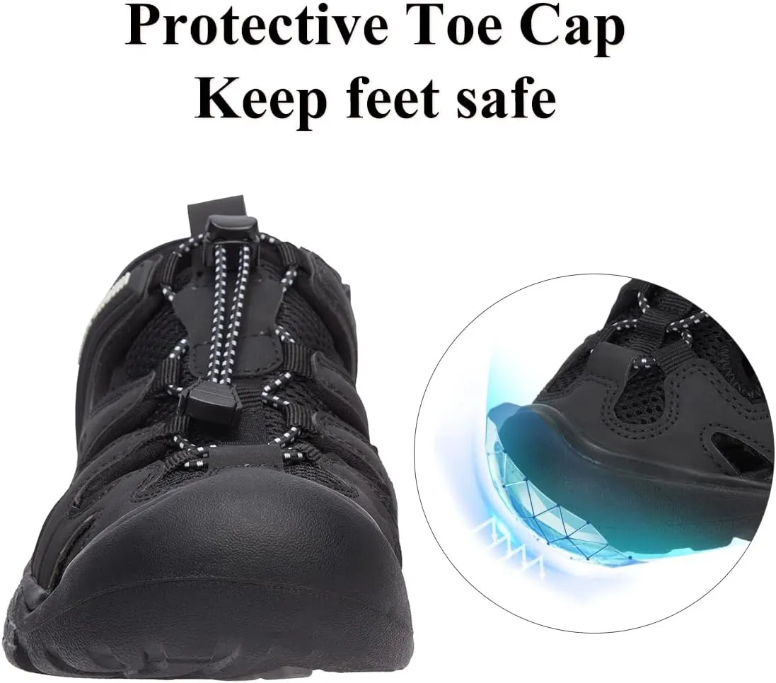 CAMEL CROWN Women's Hiking Sandals Waterproof Closed Toe Water Sandals Comfort Adjustable Athletic Outdoor Sandals for Summer Beach Hiker Walking Fishing