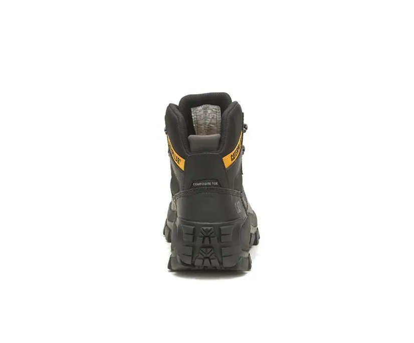 Caterpillar Men's Invader Hiker Waterproof Composite Toe Work Boot Coffee Bean | Black