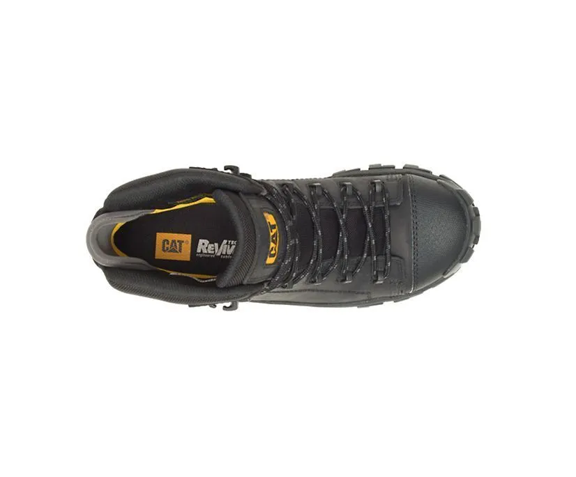 Caterpillar Men's Invader Hiker Waterproof Composite Toe Work Boot Coffee Bean | Black