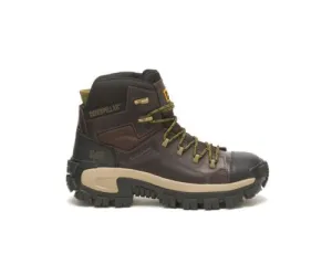 Caterpillar Men's Invader Hiker Waterproof Composite Toe Work Boot Coffee Bean | Black
