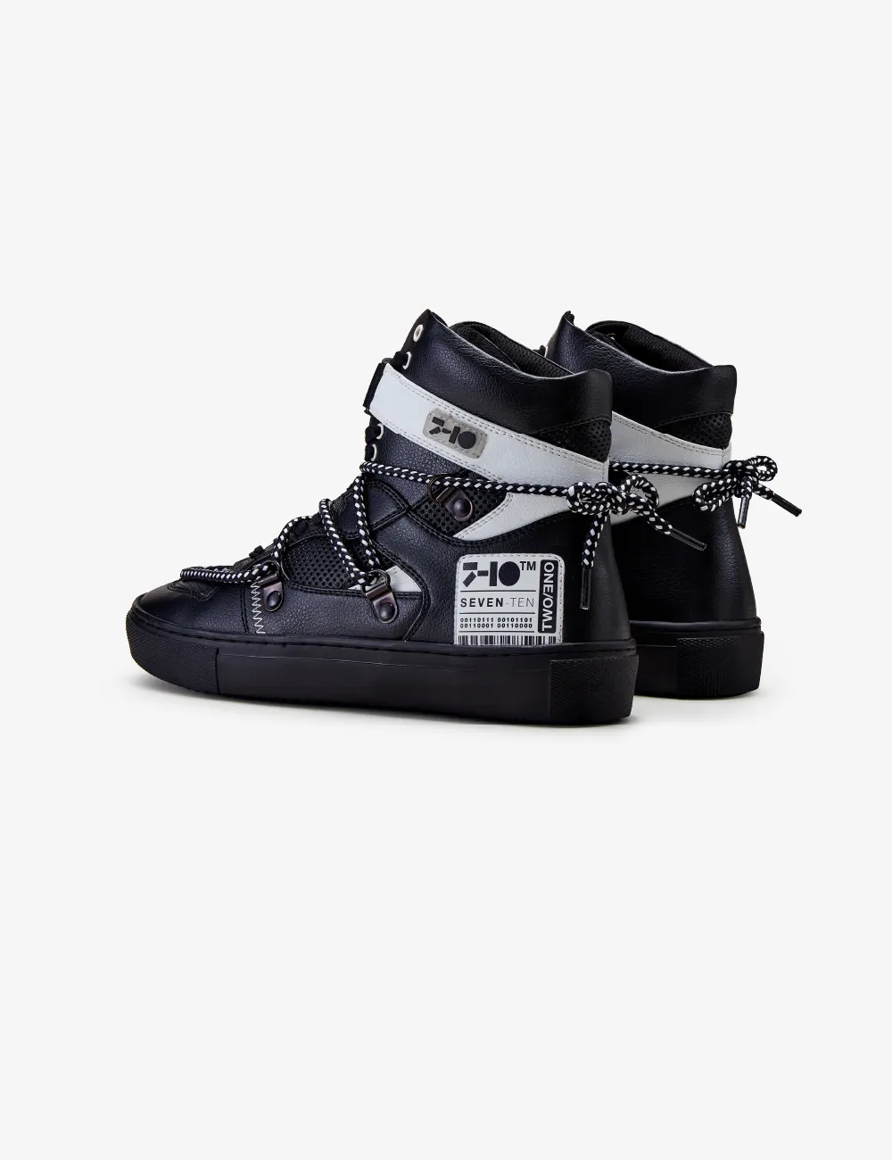 Celeb Spotted - 209 Black Graphic High-Top Sneaker