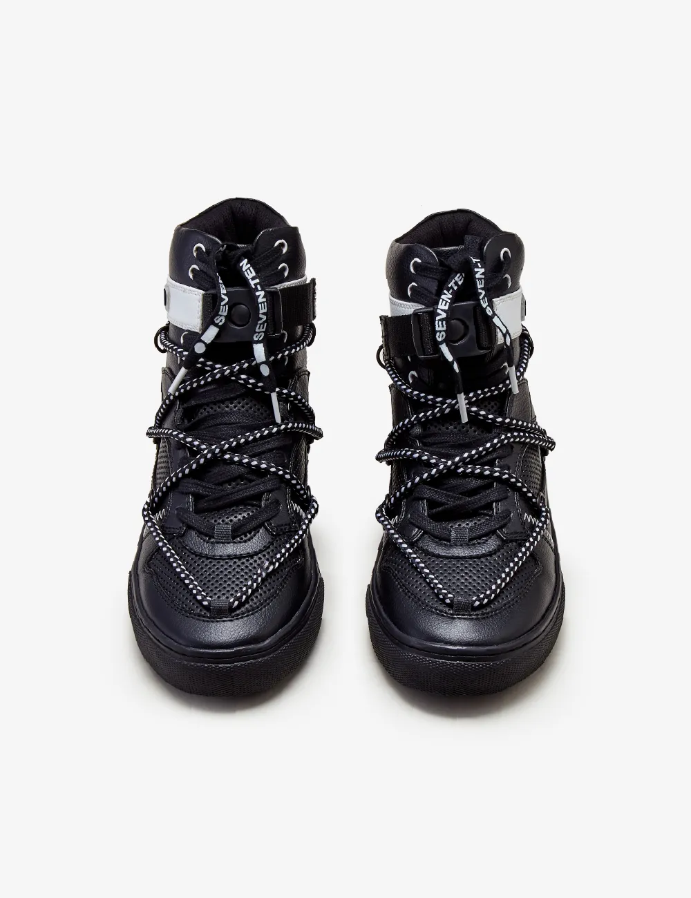 Celeb Spotted - 209 Black Graphic High-Top Sneaker