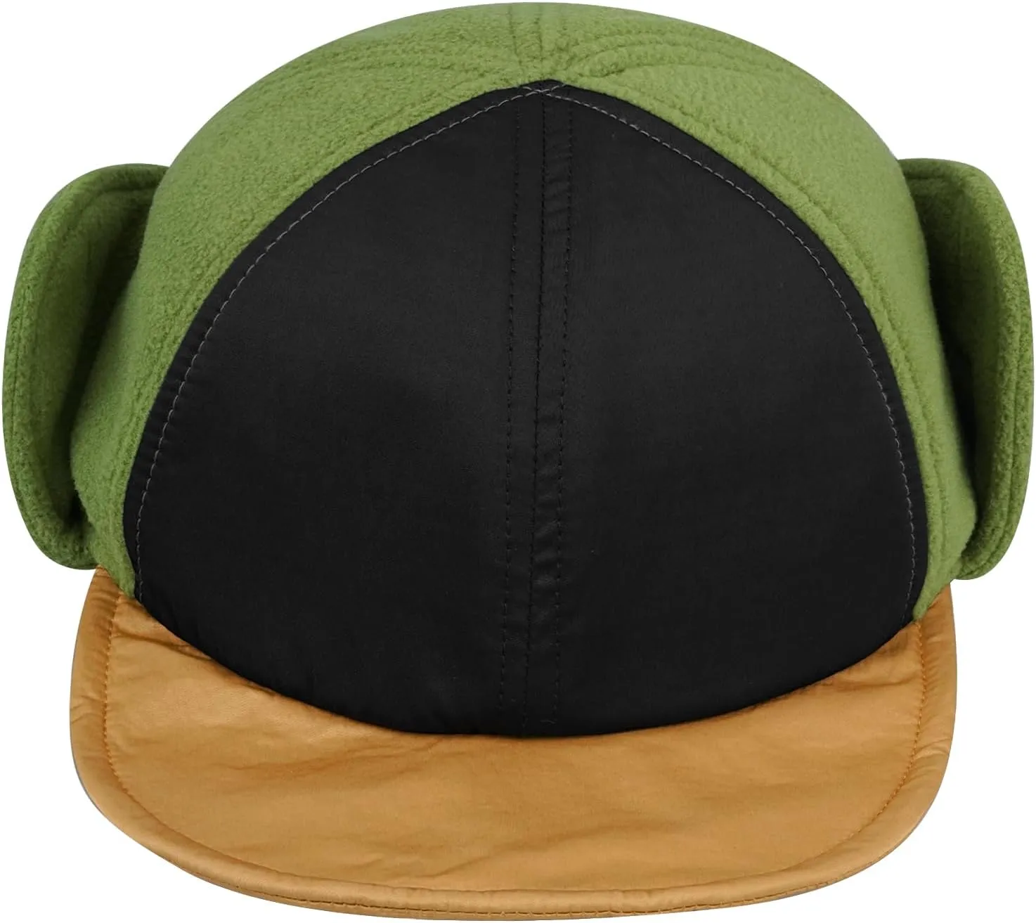 CLAPE Waterproof Winter Baseball Cap with Visor & Earflaps for Men, Women Outdoor Sherpa Fleece Trapper Hat with Ear Flaps