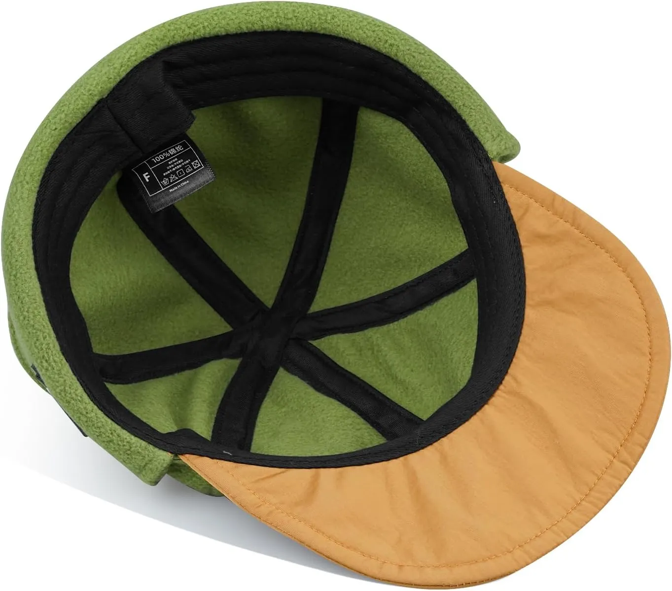 CLAPE Waterproof Winter Baseball Cap with Visor & Earflaps for Men, Women Outdoor Sherpa Fleece Trapper Hat with Ear Flaps
