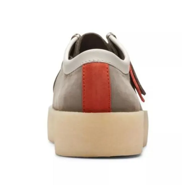 Clarks Grey Nubuck Wallabee Cup Mens Casual Shoes 26165538