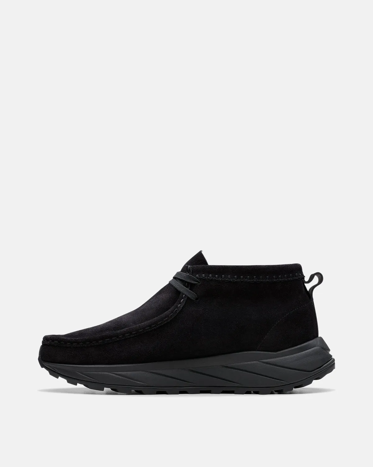 CLARKS ORIGINALS MENS WALLABEE EDEN BOOTS BLACK SUEDE